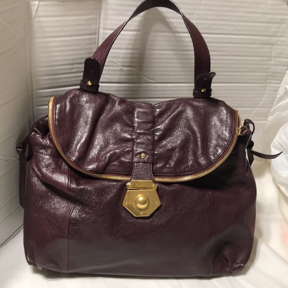 Furla leather satchel with multi compartments and aged bronze hardware. NWOT - Picture 12 of 16
